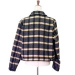 Joie  Plaid Brushed Flannel Jacket Shacket Black & Tan Plaid Check Size Large Photo 1