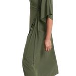 Athleta Calistoga Wrap Coverup Dress Green Stretch Kimono Sleeves Size Medium P Photo 13