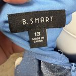 B. Smart  Maxi Dress Juniors 13 Blue Glitter Prom Sparkling Party Slit Wedding Photo 3