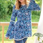 Boho Floral Tunic‎ Blue Photo 1