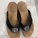 Giani Bernini Ronnah Memory Foam SlipOn Thong Sandals Womens 8M Medallion Black Photo 4