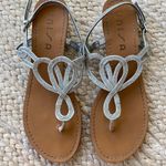 Unisa  Sparkly Silver Strap Flip Flop Sandals Photo 1