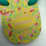 Havaianas  Womens Flip Flop Sandals Rubber Floral Green Yellow Pink Size 6 Photo 4