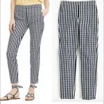J.Crew NWT Martie Pant in Navy and White Gingham Photo 1