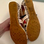 Coach  Gladiator-Style Via Demi Wedge Sandal, Grey and Cream | Size 8 Photo 7