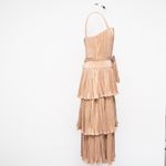 Mac Duggal  -  Gold Ruffle Tiered Buckle Detail Dress Photo 4