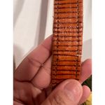 American Vintage Vintage Tooled Leather Saddle Shoulder Tan Sling bag Large Photo 13