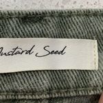 Mustard Seed  Sz S 25 Shorts Distressed High Rise Cuffed Green Jean Denim Women’s Photo 1