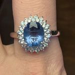 Teal Color Changing Fluorite Sterling Silver Ring Size 9.25 Photo 1