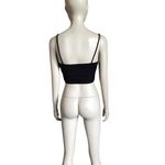 ZARA  Black Beaded Crop Top Photo 3