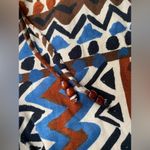 Liz & Co Vintage Y2K . brown tribal print abstract knit relaxed pants, size large Photo 1