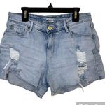 Denizen from Levi's Light Wash Distressed Jean Shorts Size 6 Photo 0