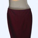 SheIn Elegant Burgundy Women's Pencil Skirt with Slit L Photo 1