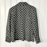 VTG CR SPORTWEAR Blazer Women Size 12 Chain Lined Padded Shoulder Button Down Black Photo 2
