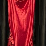 City Studios Red Satin Mini Dress Photo 0