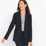 Talbots  Black Blazer Classic Tailored‎ Suit Jacketed Luxe Wool Blazer NWOT 10 Photo 1