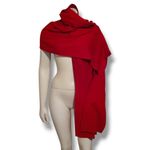 Chicos Reversible Travel Wrap-One Size-4 Way Wear-Lightweight-Red-Burgundy-NEW Photo 1