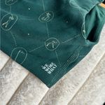 We Wore What  Forest Green and Beige Patterned Crop Top Photo 4