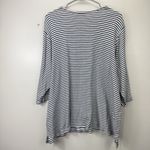 Quacker Factory Embroidered Bee Rhinestone Striped Cotton Knit Top Size 2X Photo 5