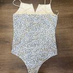 Glam Blue Leopard Print Bodysuit  Photo 2