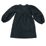 Something Navy  Puff Sleeve Black Mini Dress Photo 1