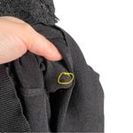 Adiva Black Lace Mock Neck Sheer Yoke Knit Sleeveless Blouse Size M Photo 6