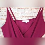 The Vanity Room  | Magenta V-Neck Skort Romper Photo 1