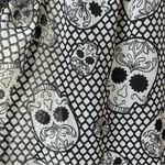 Tripp NYC Gothic SKULLS Black White Dress Drawstrings Y2K Vtg Deadstock, Sz 0 Photo 15
