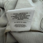 Anthropologie  | Light Sage Green Jacket Linen Floral Piped Trucker Jacket | XL Photo 14