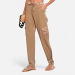 Heartloom NWT Women’s Tan Cargo Pants Cotton Blend with Adjustable Ankles Size L Photo 15