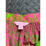 Lilly Pulitzer RARE  Silk Elsa Top Queen of Hearts Pink Green XS‎ Womens Photo 2
