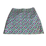 Talbots  PURPLE, BLUE & GREEN COTTON FLORAL SKIRT (8) Photo 7
