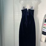 Sam Edelman  Blue Velvet Spaghetti Straps Slip Dress Size 6 NWT Photo 7