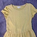 A loves A EUC  Anthropologie Silk Yellow T-Shirt Dress, Size XS Photo 5