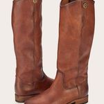 Frye  Melissa Button Brown Leather Equestrian Fall Riding Boots Women’s Size 9 Photo 0