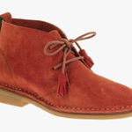 Hush Puppies  Cyra Catelyn Suede Chukka Boots Booties Hippie Boho Rust Orange 7.5 Photo 0