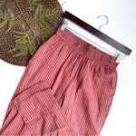 Sundry Evereve Womens Pants Stripe Summer Lounge Trousers Cotton Pockets Small Photo 0