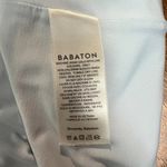 Aritzia Babaton Contour Bodysuit Womens Medium Baby Blue Squareneck Short Sleeve Photo 11