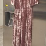 Reformation ๐๐ Bordeaux Velvet Wrap Maxi Dress ~ Pimms Small Photo 9