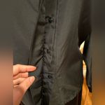 Buttons D.K. Gold Dommkenny Black Long Sleeves Collard Hidden  Floral Print Sz S Photo 7