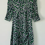Lilly Pulitzer Jeannie Blue Pink Green Floral Tulip Cinch Silk Cotton Dress M Photo 0