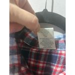 Blair  Plaid Flannel Shirt Snowflake Long Sleeve Button Up Women's Size L Photo 8
