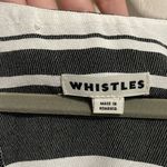 💙💖 WHISTLES Black & White Hayley Stripe Midi Dress Size 12 Photo 4