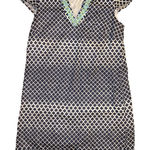 Tori Richard Geometric Art Sundress Vacation Size 8 Blue Green Embroidery Photo 0