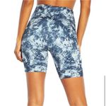 Wildfox  Blue Tie Dye Pocket High Rise Bike Shorts - Size M Photo 2