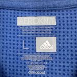 Adidas NWT  Women's Aeroknit Climacool Polka Dot V Neck Training Shirt Blue Large Photo 3