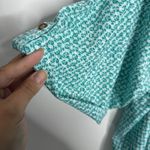 Croft & Barrow NWOT  Elbow Sleeve Utility Henley Top Teal 4X Plus Stretch Casual Photo 5