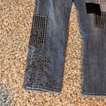Chico's ‎ So Slimming Girlfriend Jeans Ankle Patchwork Embellished Size 4R Photo 1