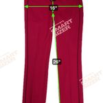 Anthropologie The Essential Slim Crop Dress Pant Trouser Red with Piping Size 2 Photo 3