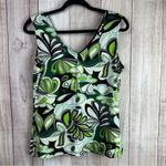 New Directions Y2K Green and Black Floral Tank Top Size XL Photo 6